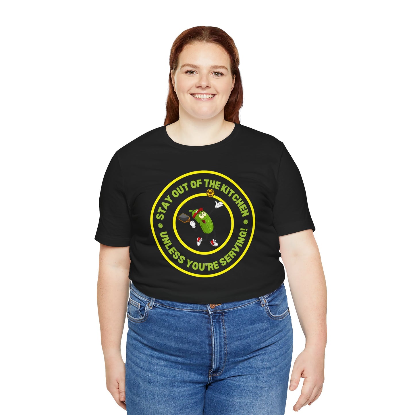 Stay Out of the Kitchen Unless You're Serving – Funny Pickleball T-Shirt