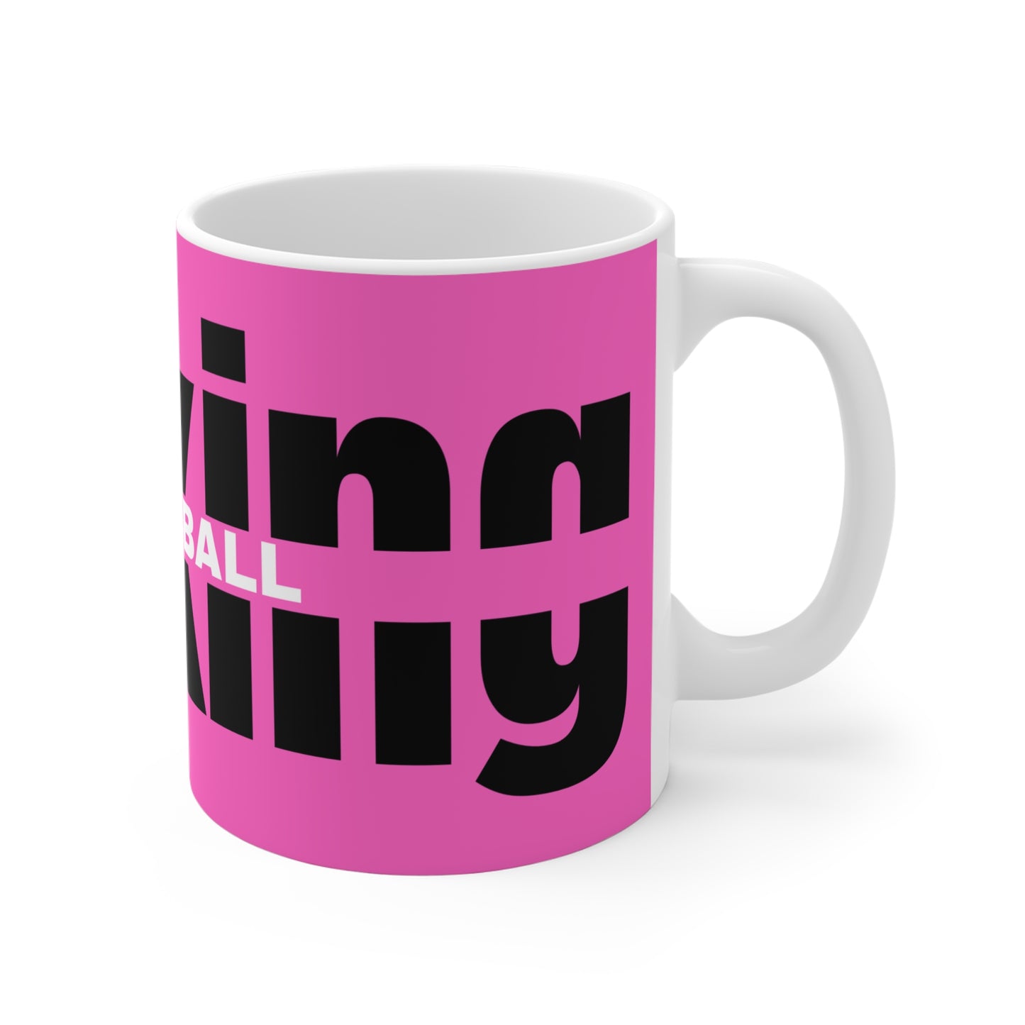 Bold Pickleball Ceramic Mug - Stylish 11oz Coffee Cup for Sports Lovers